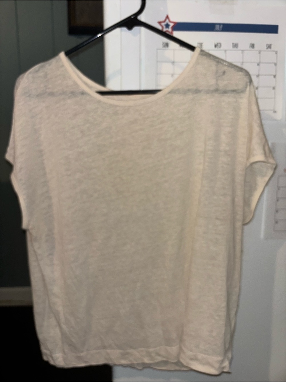 Old navy Light Cream Women's Short Sleeve Knit Top